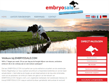 Tablet Screenshot of embryosale.com